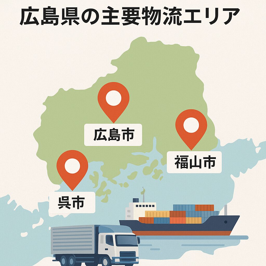 広島県の主要物流エリア
