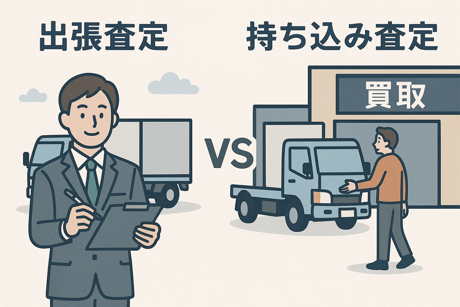 出張買取と持ち込み買取の比較