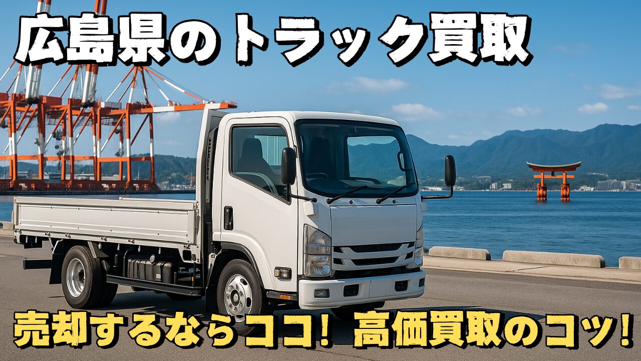広島県でトラックを高く売る完全ガイド！トラック買取相場と高価買取のコツ どこに売るのが最適解なのかを完全解説します！