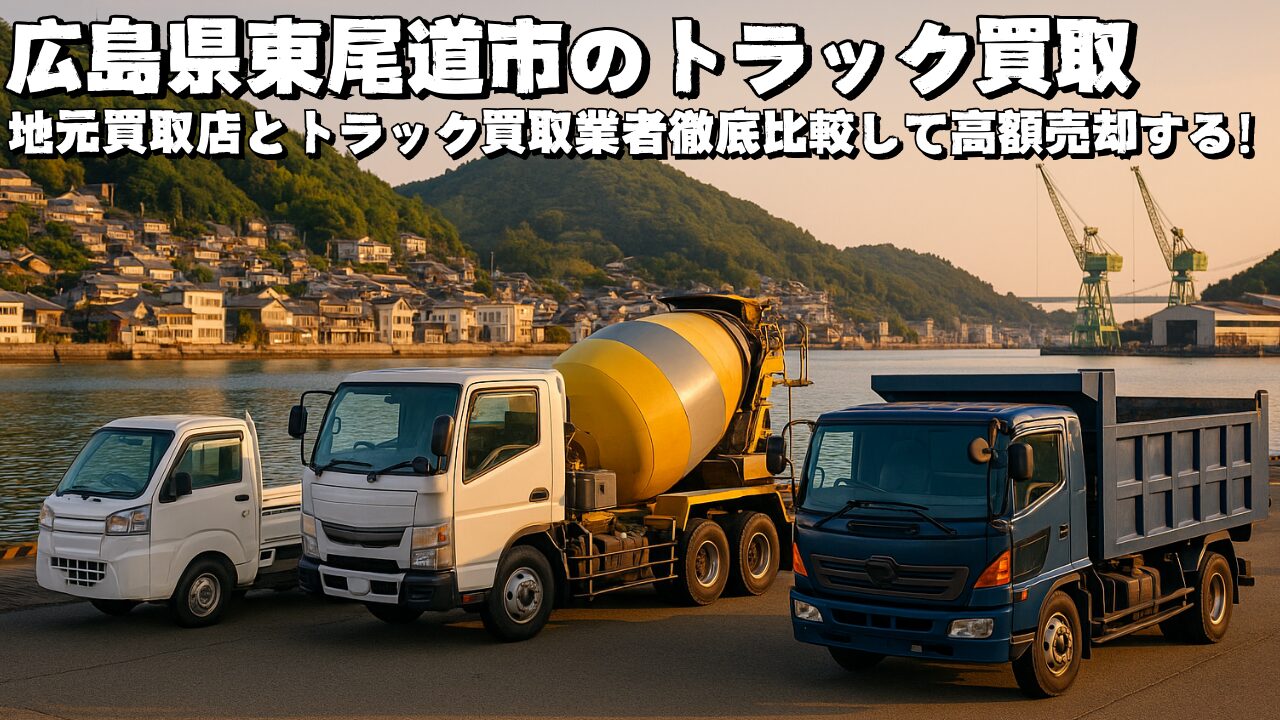 トラック買取 尾道市 ｜トラックの買取相場を理解して地元店比較とトラックファイブ無料出張査定の活用で最高額で売却！