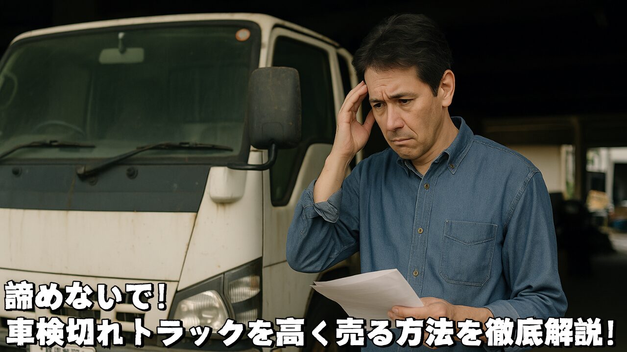 車検切れトラックの売却で困っている男性