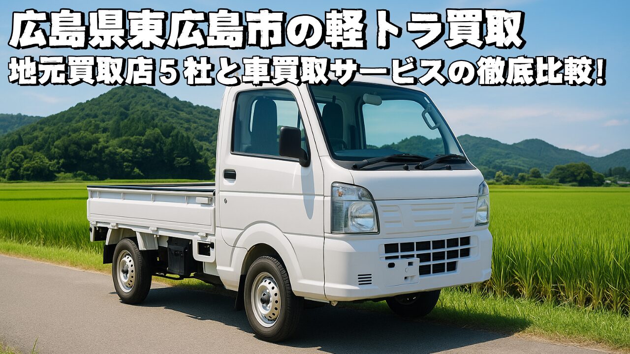 軽トラ買取 広島県東広島市｜あなたの軽トラの高価買取が期待できる地元買取店５社とおすすめの車買取サービスを徹底比較！